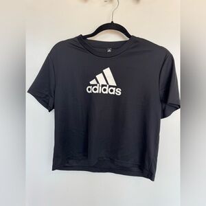 Adidas Black Cropped Shirt